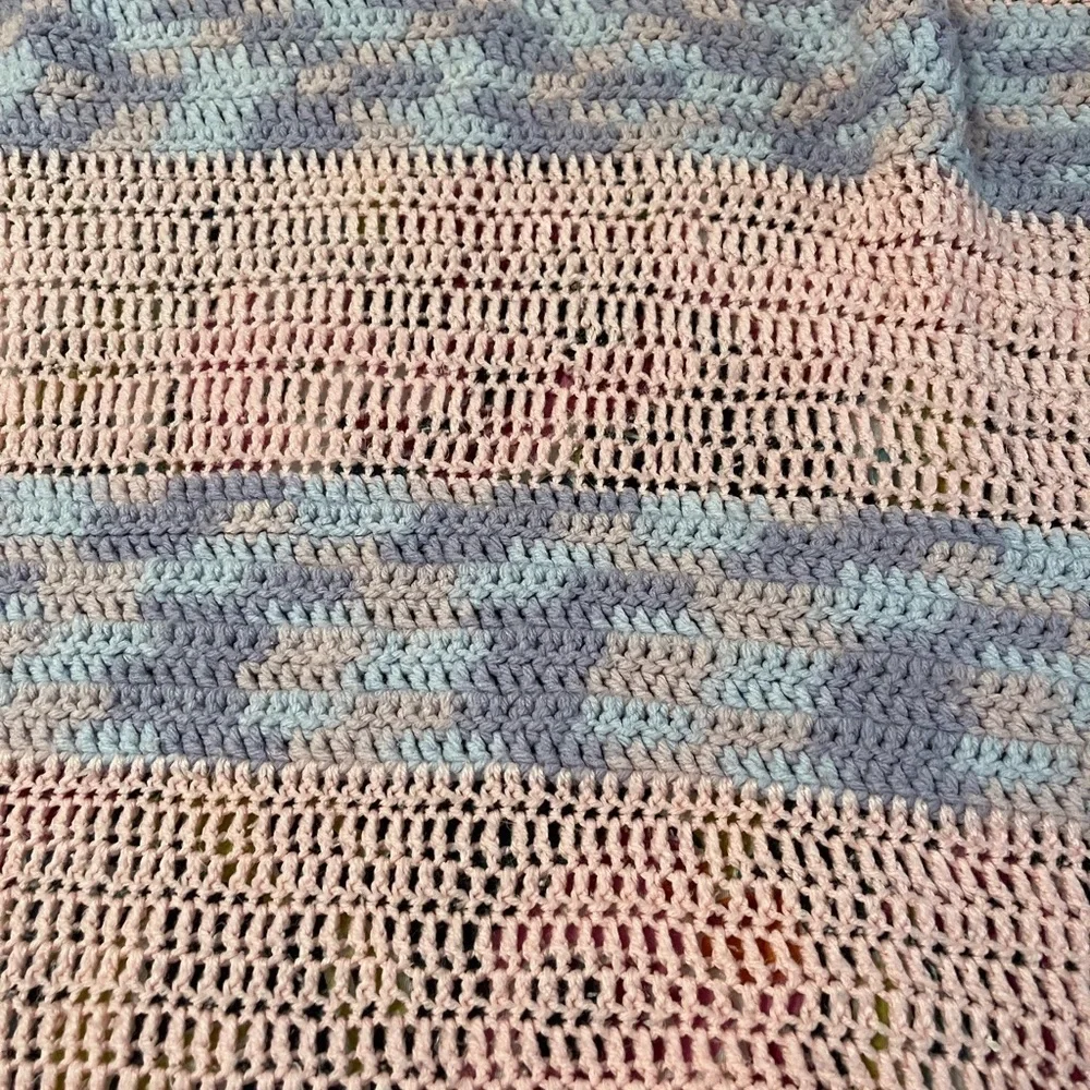 Vintage Handmade Afghan.